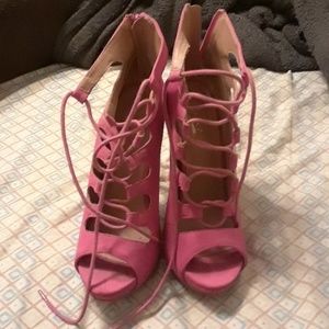 Pink heels